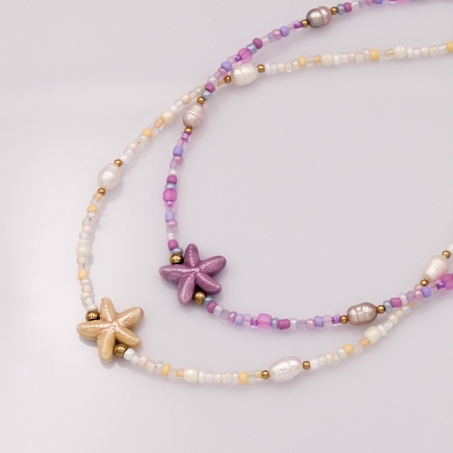 Natsuko nyaklánc - vajszín/ekrü