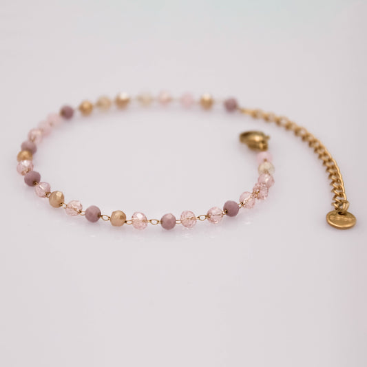 Akarii karkötő - lila/rózsaszín