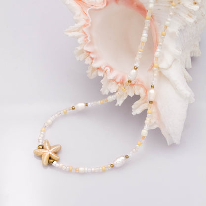 Natsuko nyaklánc - vajszín/ekrü