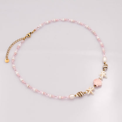 Yuriko nyaklánc - rózsaszín