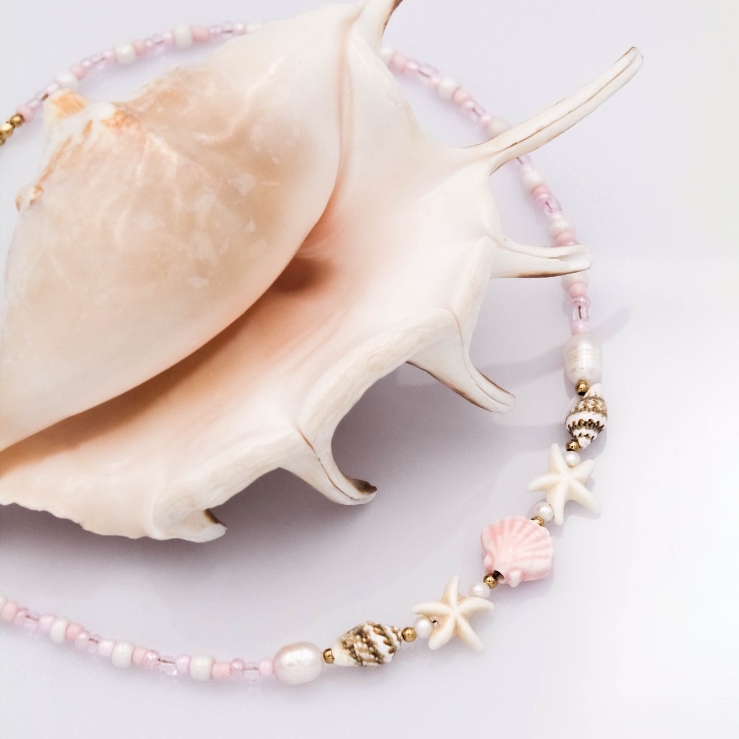 Yuriko nyaklánc - rózsaszín