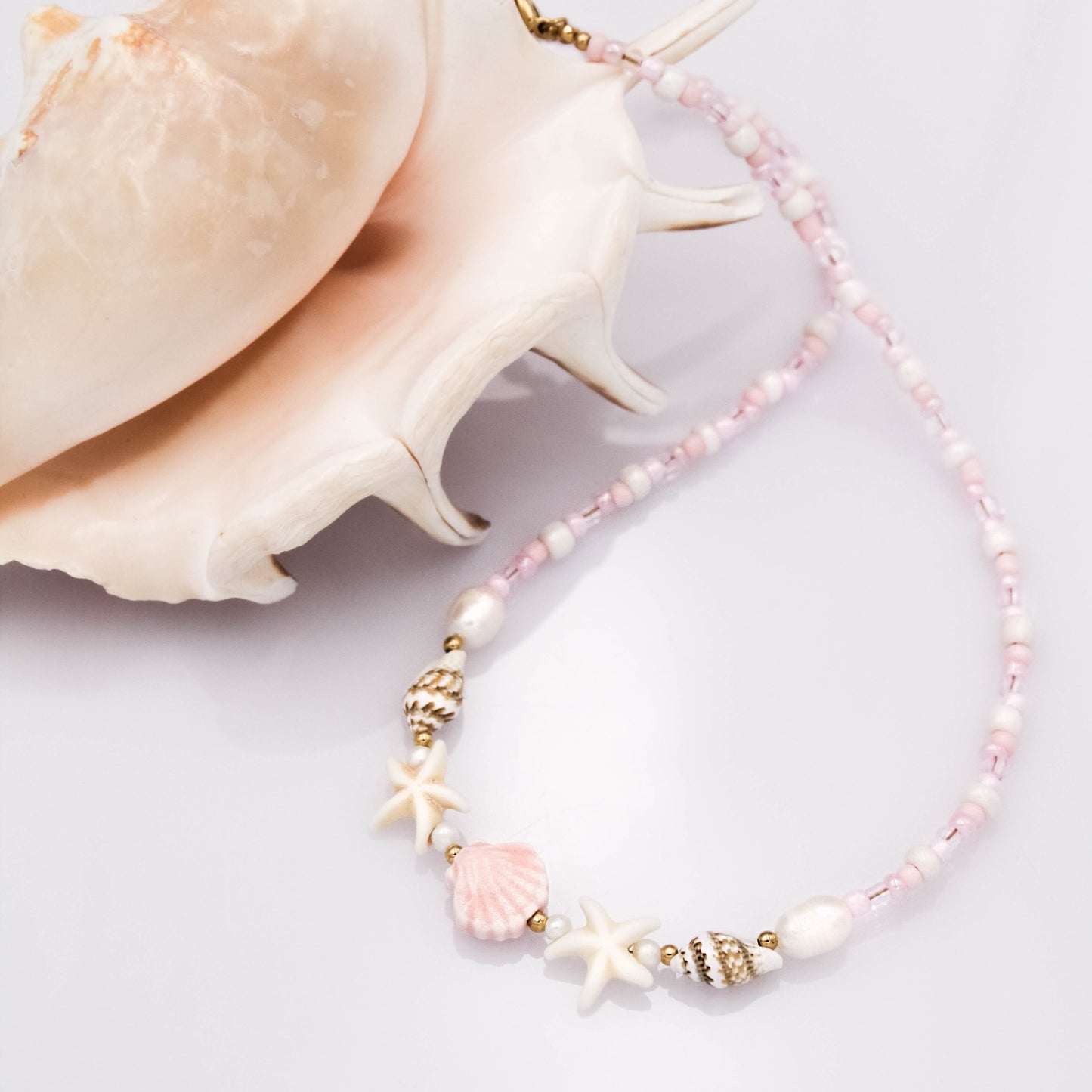 Yuriko nyaklánc - rózsaszín