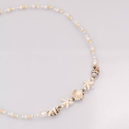 Yuriko nyaklánc - vajszín/ekrü