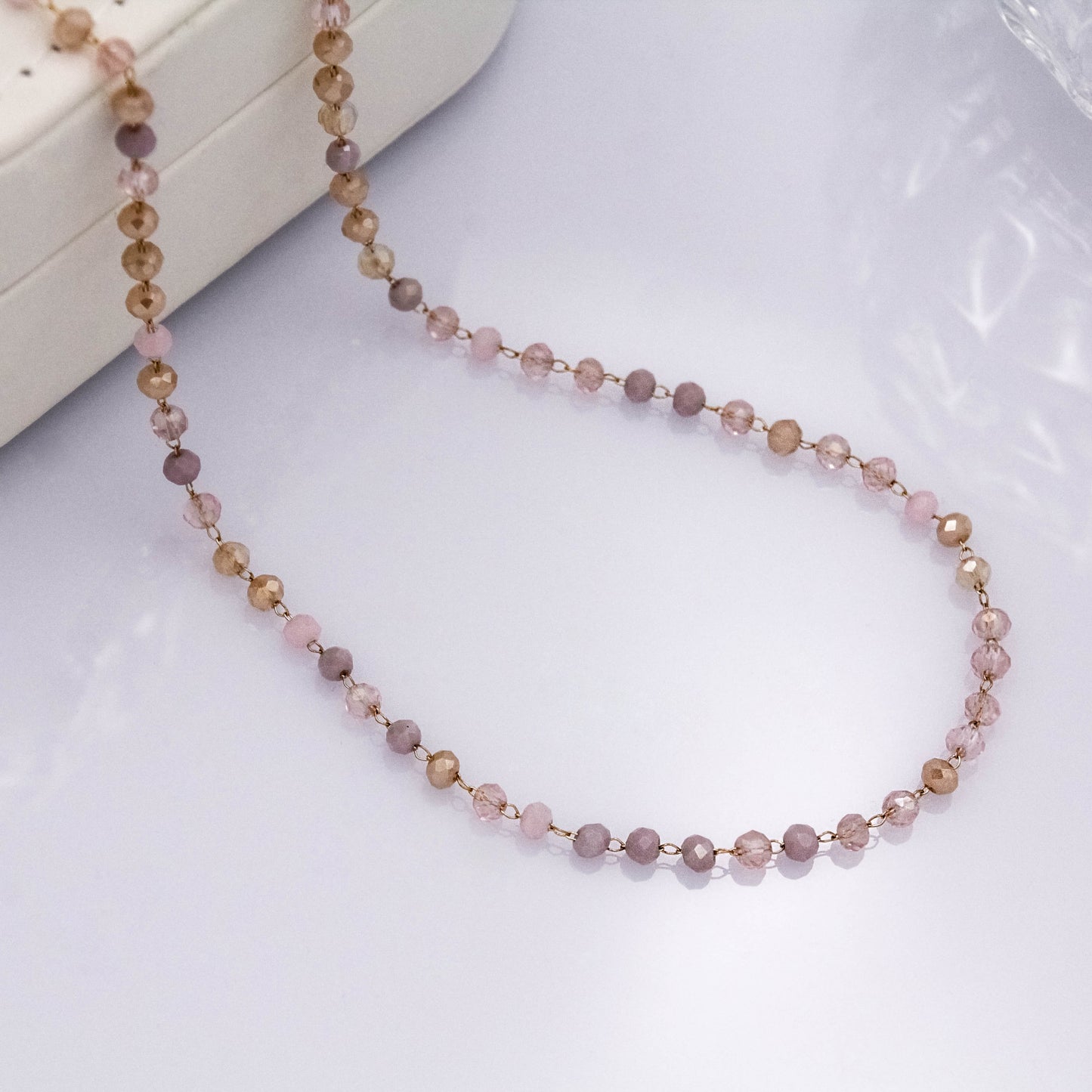 Akarii nyaklánc - lila/rózsaszín