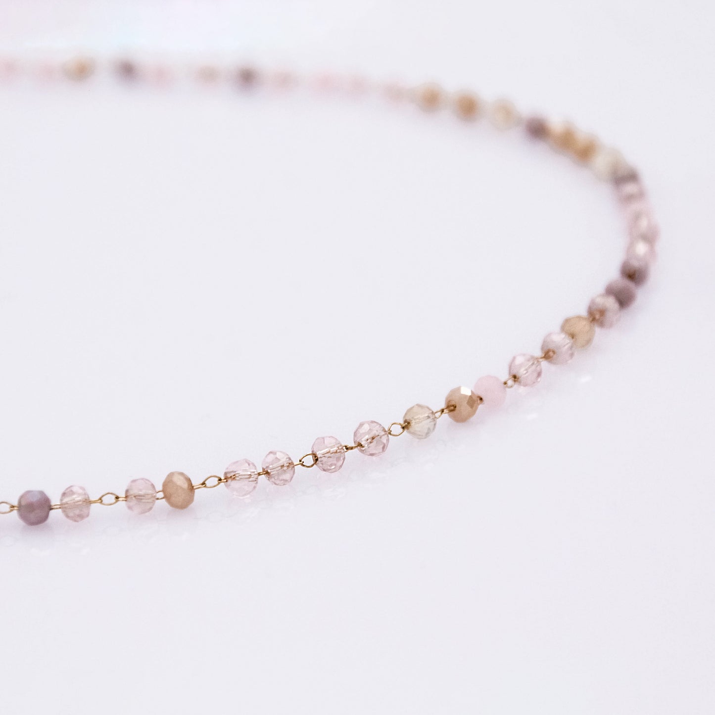 Akarii nyaklánc - lila/rózsaszín